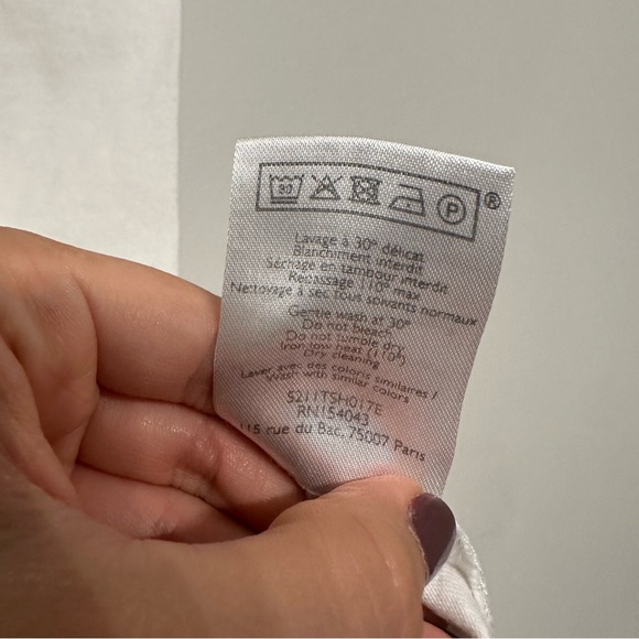 Sezane Robin Cap Sleeve T Shirt Tee - Picture 7 of 7